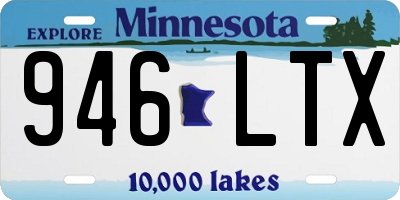 MN license plate 946LTX