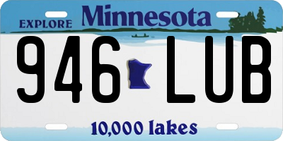 MN license plate 946LUB
