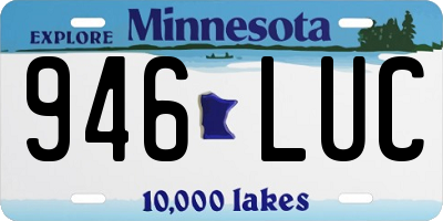 MN license plate 946LUC