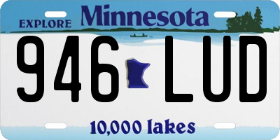 MN license plate 946LUD
