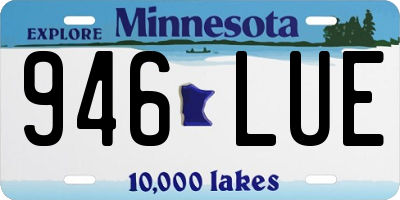 MN license plate 946LUE
