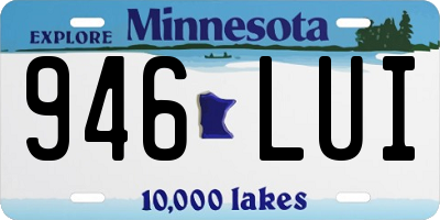 MN license plate 946LUI