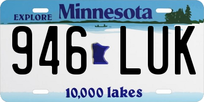 MN license plate 946LUK