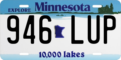MN license plate 946LUP