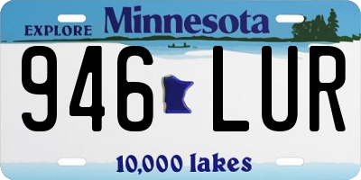 MN license plate 946LUR