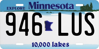MN license plate 946LUS