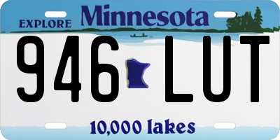 MN license plate 946LUT