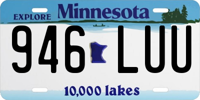 MN license plate 946LUU