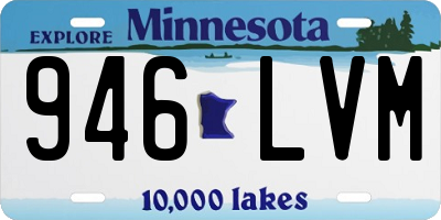 MN license plate 946LVM