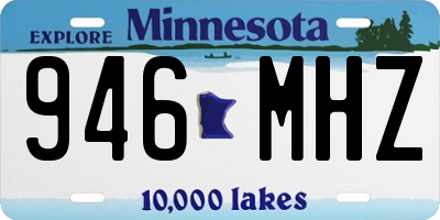 MN license plate 946MHZ