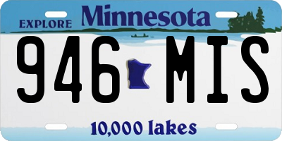 MN license plate 946MIS