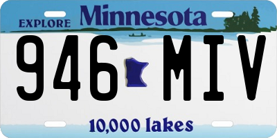 MN license plate 946MIV