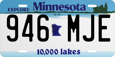 MN license plate 946MJE