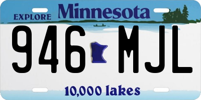 MN license plate 946MJL