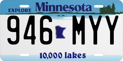 MN license plate 946MYY