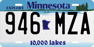 MN license plate 946MZA