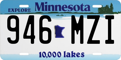 MN license plate 946MZI