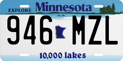 MN license plate 946MZL