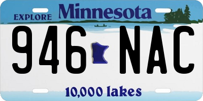 MN license plate 946NAC