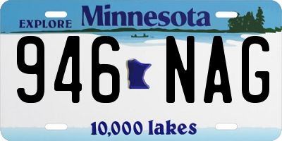 MN license plate 946NAG