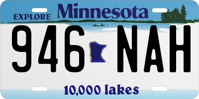 MN license plate 946NAH