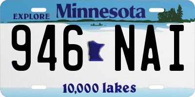 MN license plate 946NAI