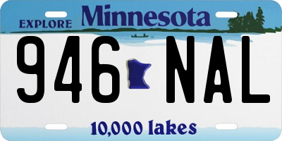 MN license plate 946NAL