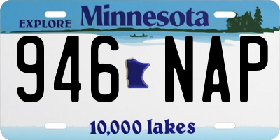 MN license plate 946NAP