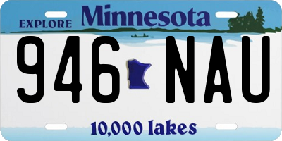 MN license plate 946NAU