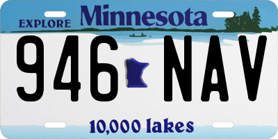 MN license plate 946NAV