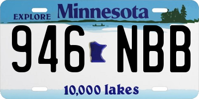 MN license plate 946NBB