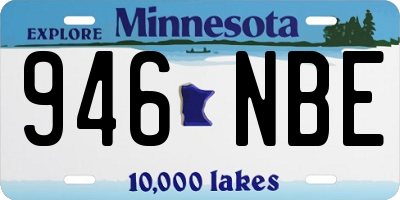 MN license plate 946NBE