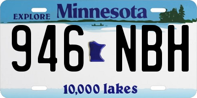 MN license plate 946NBH