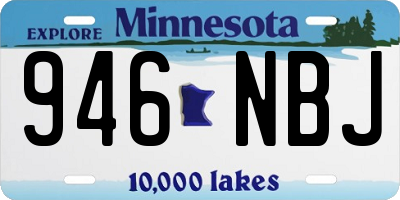 MN license plate 946NBJ
