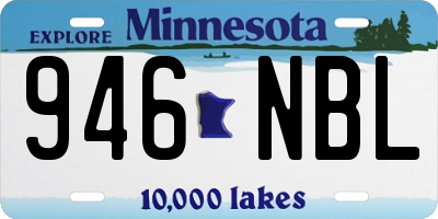 MN license plate 946NBL