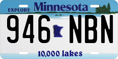 MN license plate 946NBN