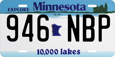 MN license plate 946NBP