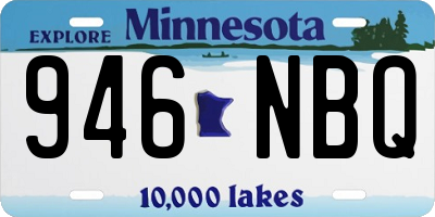 MN license plate 946NBQ