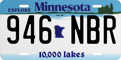MN license plate 946NBR