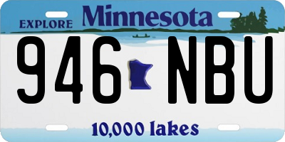 MN license plate 946NBU