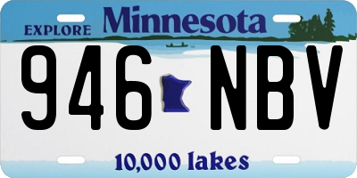 MN license plate 946NBV