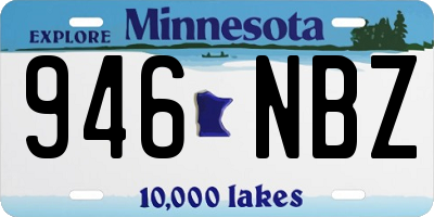 MN license plate 946NBZ