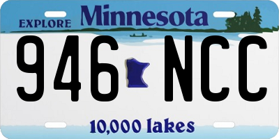 MN license plate 946NCC