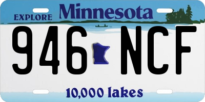 MN license plate 946NCF