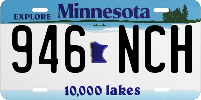 MN license plate 946NCH