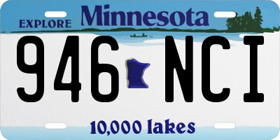 MN license plate 946NCI