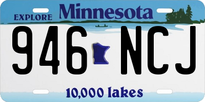 MN license plate 946NCJ