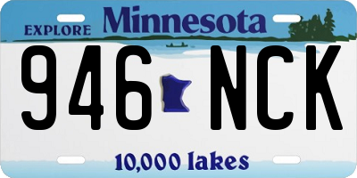 MN license plate 946NCK