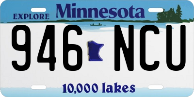 MN license plate 946NCU