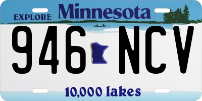 MN license plate 946NCV